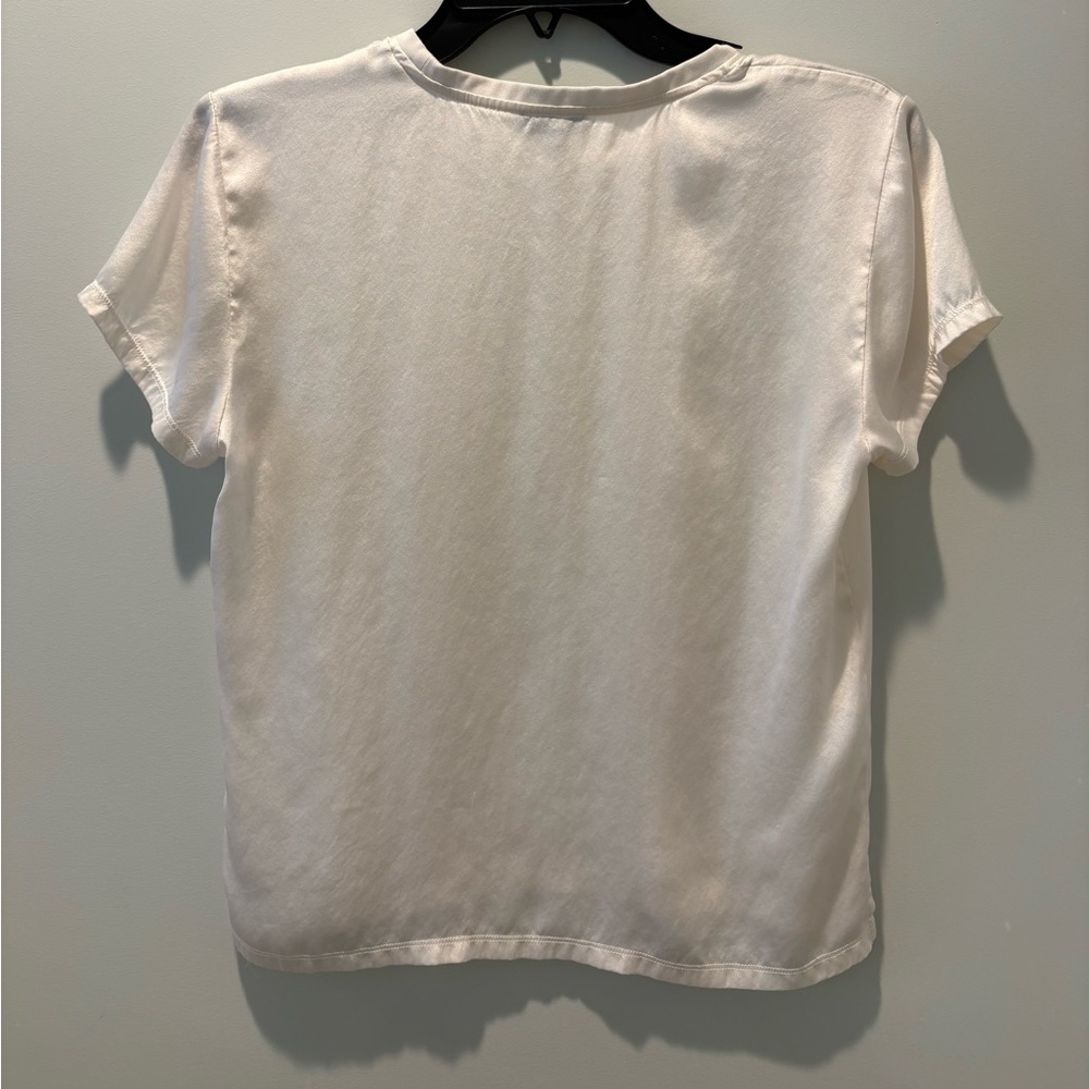 ATM Anthony Thomas Melillo Cream Short Sleeve Tee - Picture 2 of 3